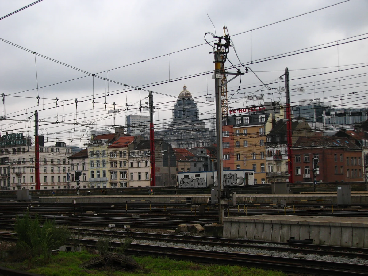 Sporen en perrons van het station Brussel-Zuid